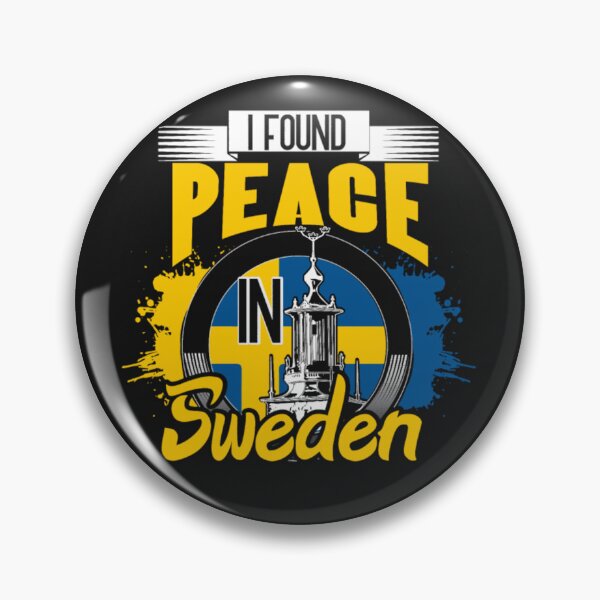 Item preview, Peace Awesome Sweden Pride Gift designed and sold by ClamenTaon.
