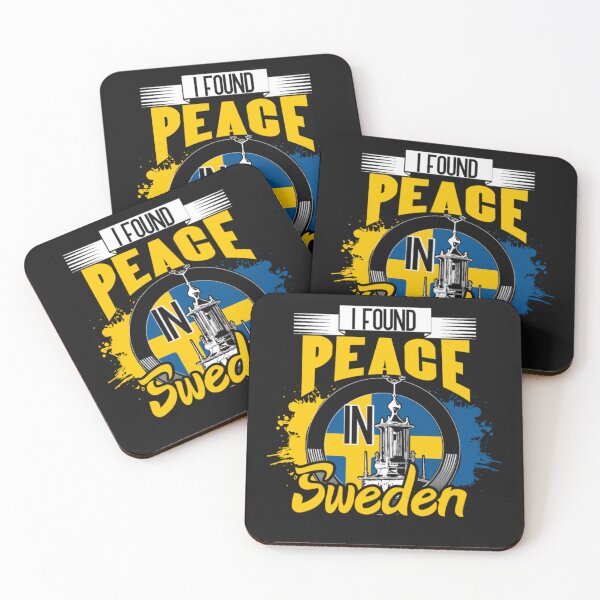 Item preview, Peace Awesome Sweden Pride Gift designed and sold by ClamenTaon.