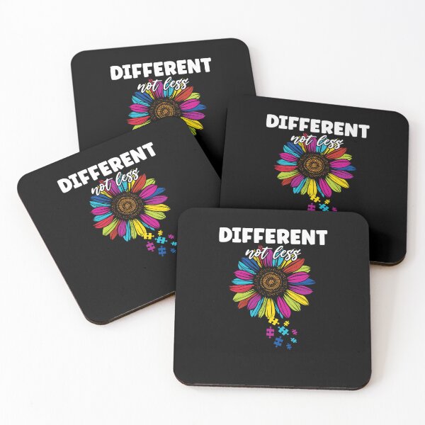 Item preview, Different Not Less Sunflower Autism Puzzle Awareness Month designed and sold by Dressed For  Duty.