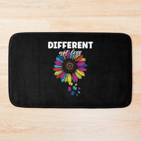 Item preview, Different Not Less Sunflower Autism Puzzle Awareness Month designed and sold by Dressed For  Duty.