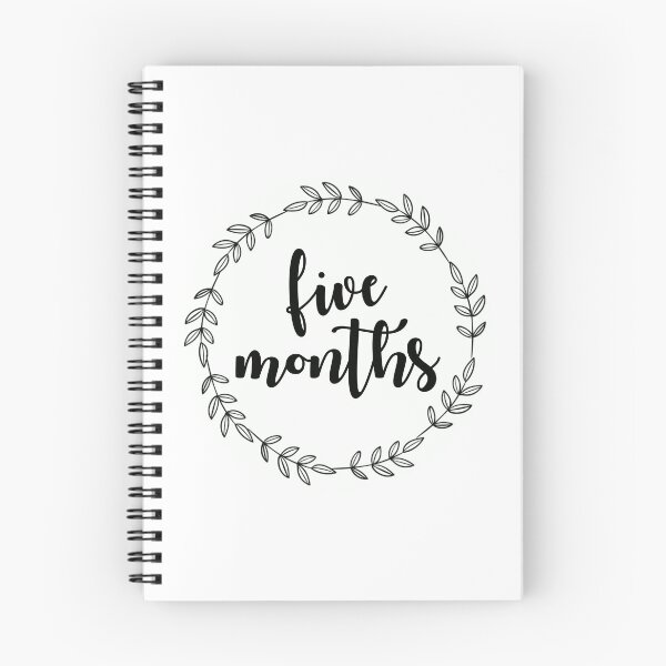 Item preview, Simple Baby Milestone Tracker - Five Months designed and sold by Morgan Turrentine.