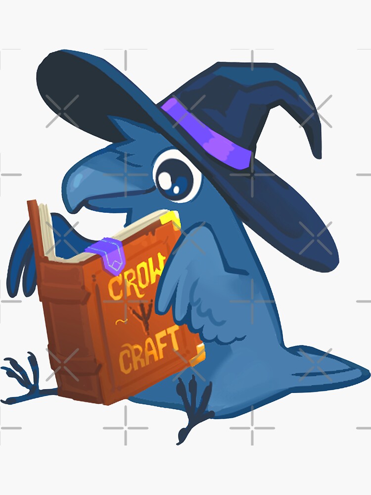 Thumbnail 3 of 3, Sticker, Crowcraft designed and sold by Sabtastic.