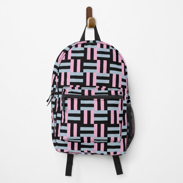 Item preview, Modern Decorative Rectangle Pattern Black, Pink & Blue designed and sold by scorpiolane.