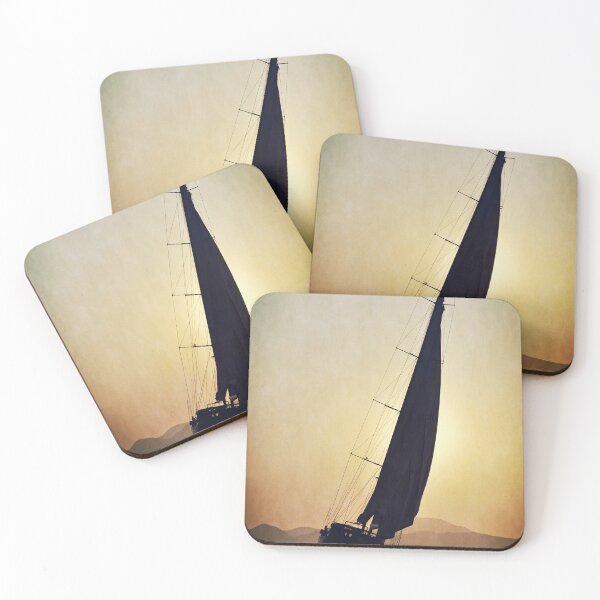Item preview, sailboat against to sunset designed and sold by laikaincosmos.