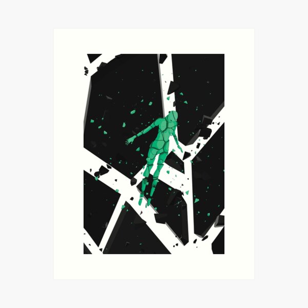 Unfold - Human breaking apart 03 Art Print