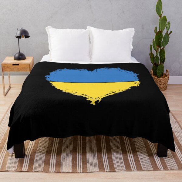 Item preview, Cute Ukraine Heart Flag Support Ukraine designed and sold by SharpThreadZ.