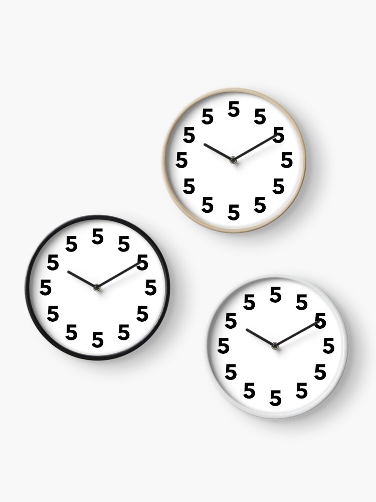 Thumbnail 3 of 4, Clock, 5 O'Clock (Somewhere) Clock designed and sold by rachgoodman21.