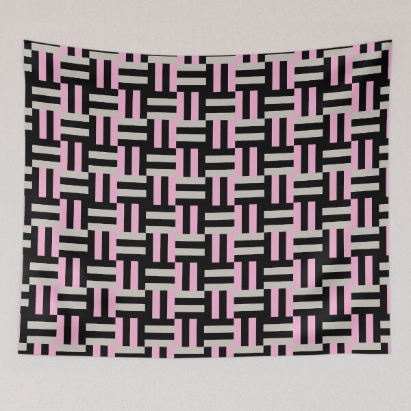 Item preview, Modern Decorative Rectangle Pattern Black, Pink & Gray designed and sold by scorpiolane.