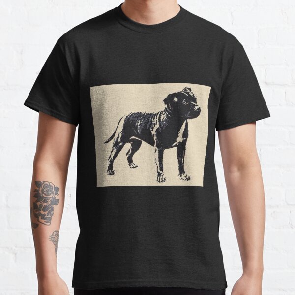 Item preview, Staffordshire Bull Terrier - Conte Style designed and sold by HeckaDoodleDo.