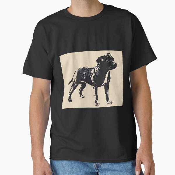 Item preview, Staffordshire Bullterrier - Conte Style designed and sold by HeckaDoodleDo.