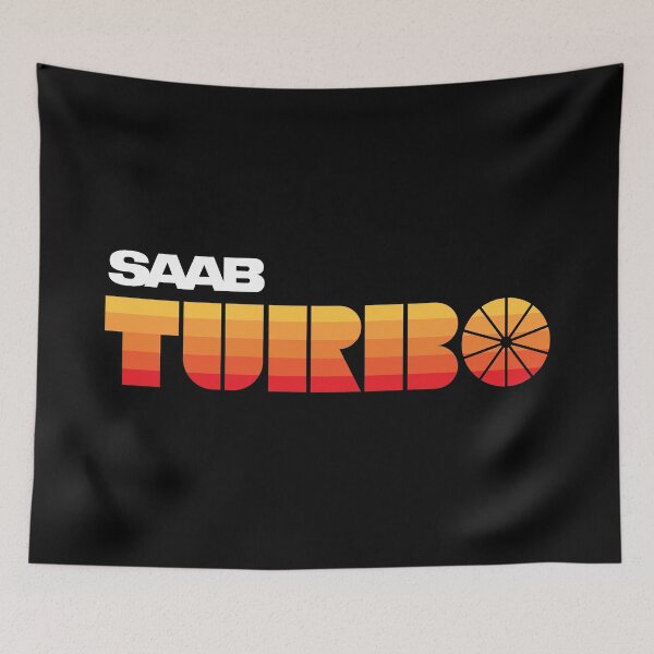 Item preview, SAAB Turbo retro look badge stripes designed and sold by blackdogshop.