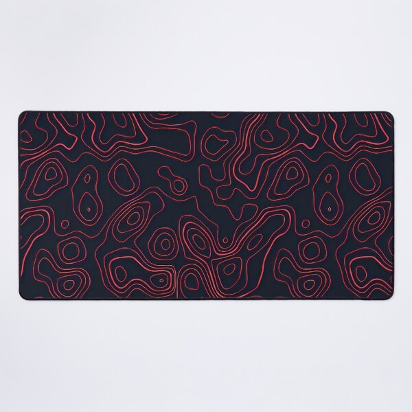 Tapis de souris XXL vague rose abstrait