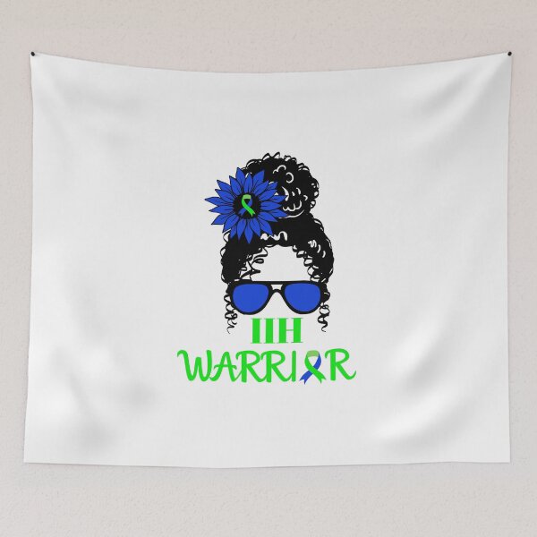 Item preview, IIH Awareness Warrior Messy Bun Hair Bandana designed and sold by Sweet-A-Dsignz.
