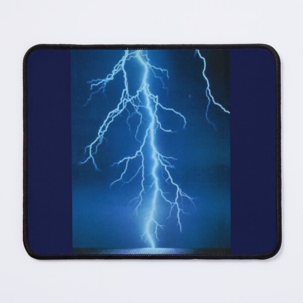 Item preview, Lightning in a Dark Blue Sky Over Water designed and sold by Rowena Jones.
