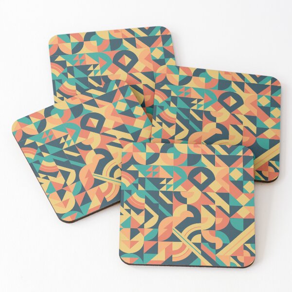 Item preview, Neo Geo Desert Design - Oranges, Yellows, Teals, Salmon designed and sold by LthrDaddyBear.