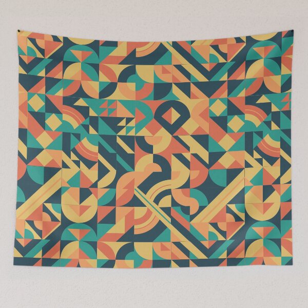 Item preview, Neo Geo Desert Design - Oranges, Yellows, Teals, Salmon designed and sold by LthrDaddyBear.