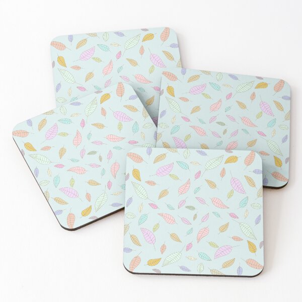 Item preview, Hello Spring | Cute Colourful Simple Leaves Floral Pattern designed and sold by HarrysMomStudio.