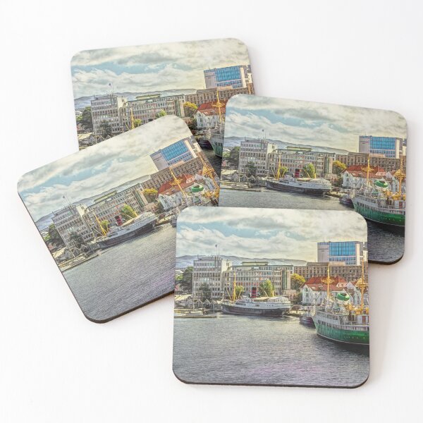 Item preview, Vintage Ships at Stavanger digital art designed and sold by IanWL.