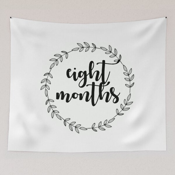 Item preview, Simple Baby Milestone Tracker - Eight Months designed and sold by Morgan Turrentine.