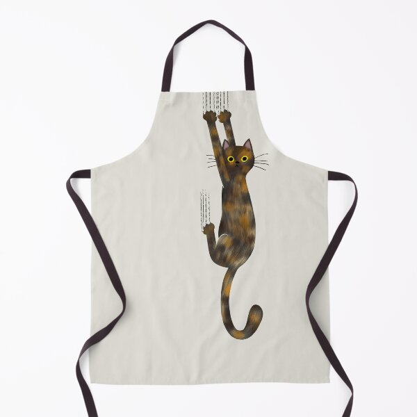 Item preview, Tortoise Shell Cat Hanging On Tortie Cat with Yellow Eyes designed and sold by Jenn Inashvili.
