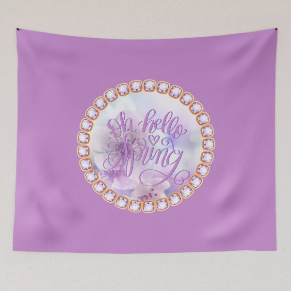 Item preview, Oh Hello Spring #1 (on Pink) designed and sold by PawsitiveMum.