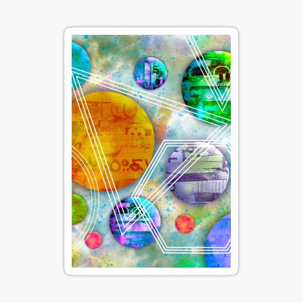 Abstract Worlds Sticker