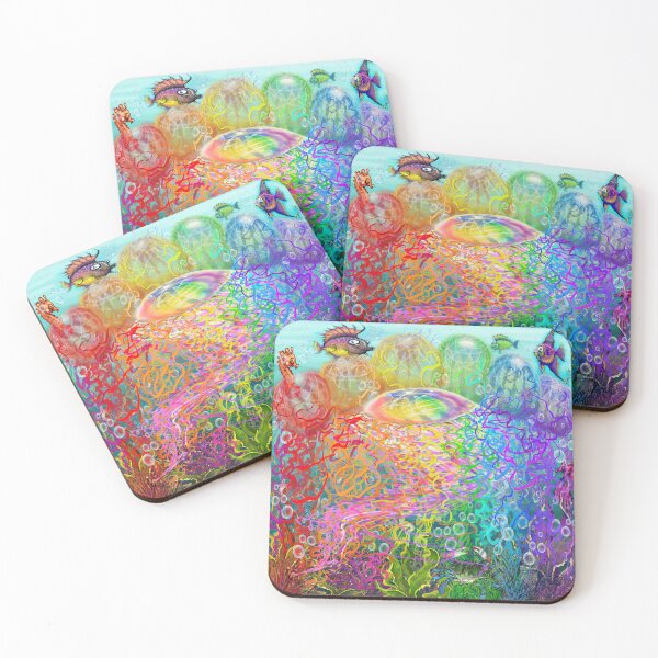 Item preview, Rainbow Jellyfishes designed and sold by Kevin Middleton.