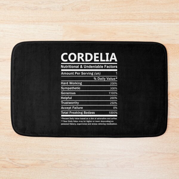 Item preview, Cordelia Name T Shirt - Cordelia Nutritional And Undeniable Factors Gift Item Tee designed and sold by gabridunc4.
