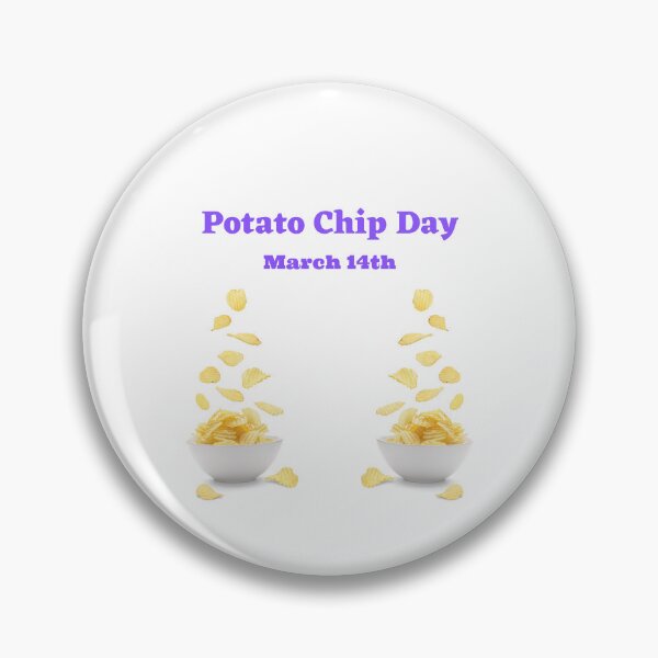 Item preview, Potato Chip Day March 14th With Two Bowls Of Flying Potato Chips designed and sold by debmund.