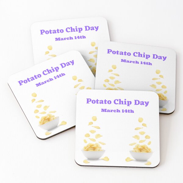 Item preview, Potato Chip Day March 14th With Two Bowls Of Flying Potato Chips designed and sold by debmund.