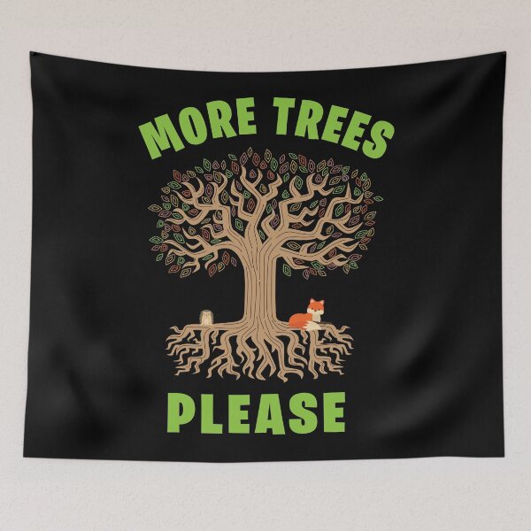 Item preview, More Trees Please Essential Fox and hedgehog  designed and sold by blackdogshop.