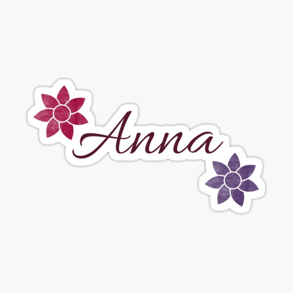 Item preview, Anna Floral Name Calligraphy Design designed and sold by Cora Gregory.