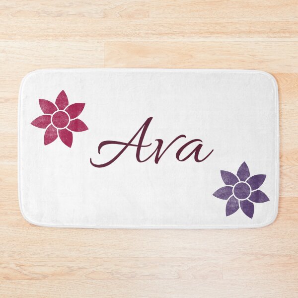 Item preview, Ava Floral Name Calligraphy Design designed and sold by Cora Gregory.