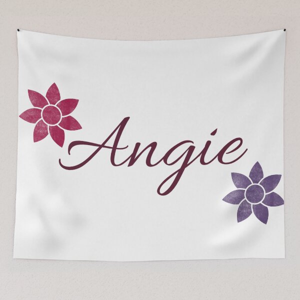 Item preview, Angie Floral Name Calligraphy Design designed and sold by Cora Gregory.