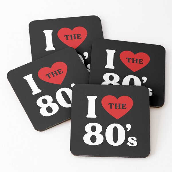 Item preview, I Love The 80's - Black BG designed and sold by ClaudiaGrosso.