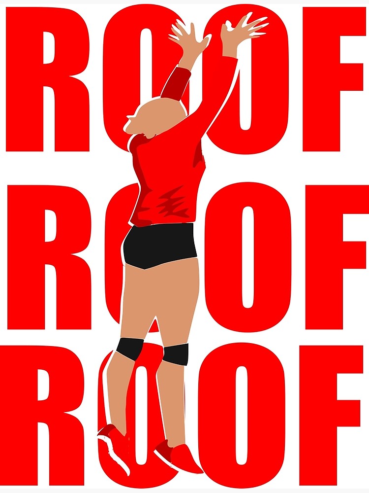 "ROOF ROOF ROOF Volleyball" Poster by Oldroadie Redbubble