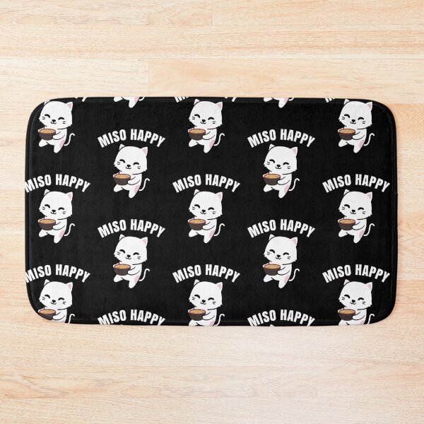 Item preview, Miso Happy - Cute Japanese Food Anime Cat Kawaii Pun designed and sold by EstelleStar.