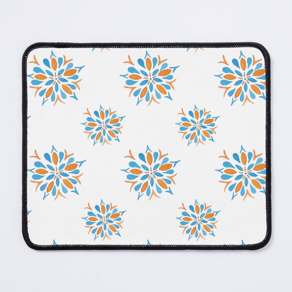 Item preview, Blue and orange pattern designed and sold by FuriByDesign.