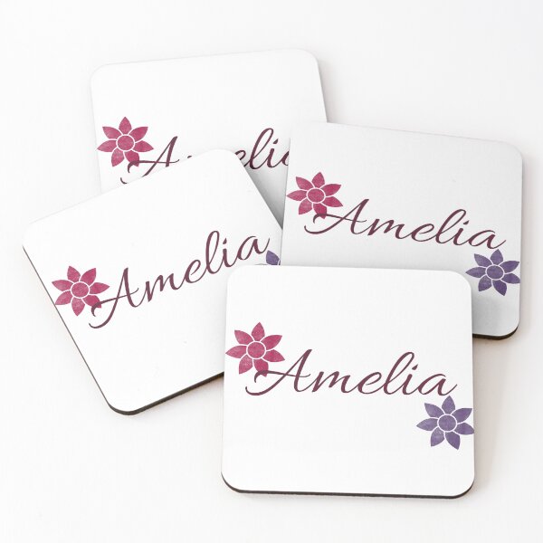 Item preview, Amelia Floral Name Calligraphy Design designed and sold by Cora Gregory.