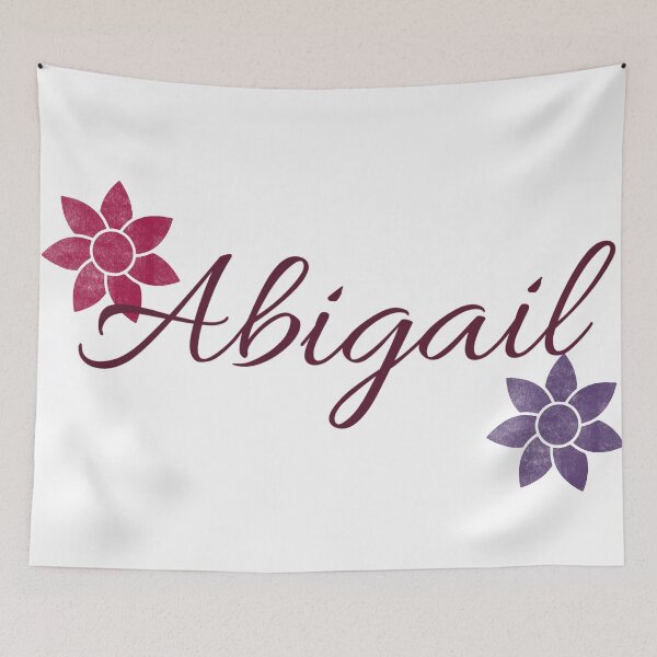 Item preview, Abigail Floral Name Calligraphy Design designed and sold by Cora Gregory.