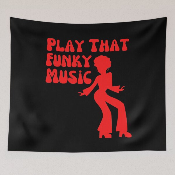 Item preview, Retro Play That Funky Music Graphic Design Red designed and sold by podguy.