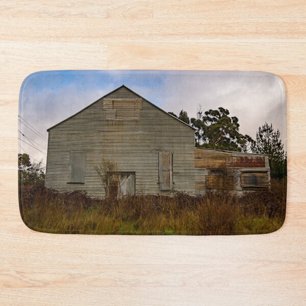 Item preview, Front of abandoned run down tin shed rusting and decaying in a field designed and sold by James-Cole.
