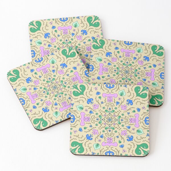 Item preview, Symmetrical Retro Floral - Spring designed and sold by Paige Rodgers.