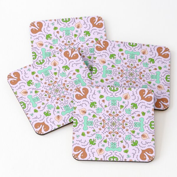 Item preview, Symmetrical Retro Floral - Terracotta designed and sold by Paige Rodgers.