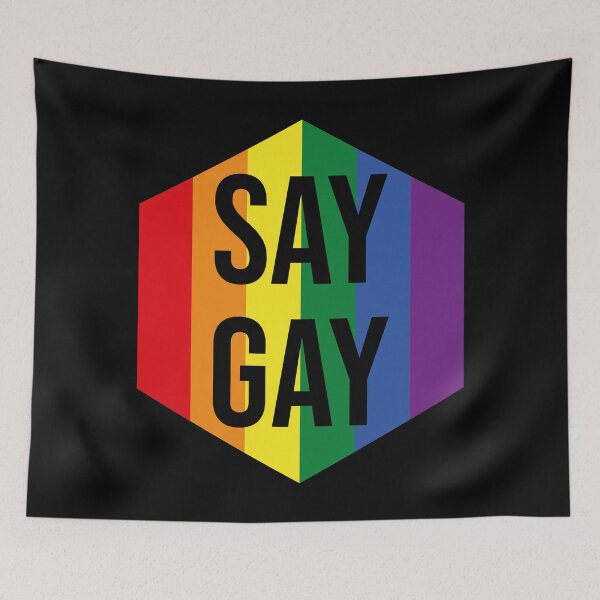 Item preview, Say Gay (Hexagon)  designed and sold by Texterns.
