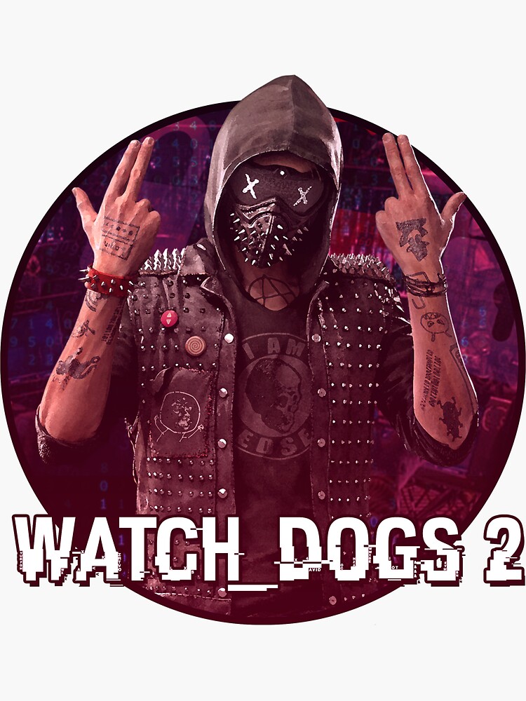 Watchdogs 2 Wrench Stickers Redbubble - watch dog 2 wrench mask roblox