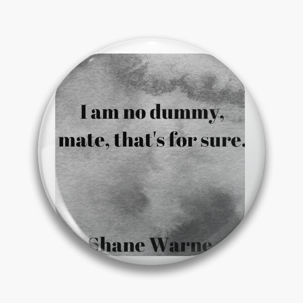 Item preview, Shane Warne Quote designed and sold by SamxGreenfield.