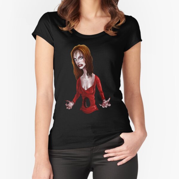 I HAVE A HOLE IN MY STOMACH Fitted Scoop T-Shirt
