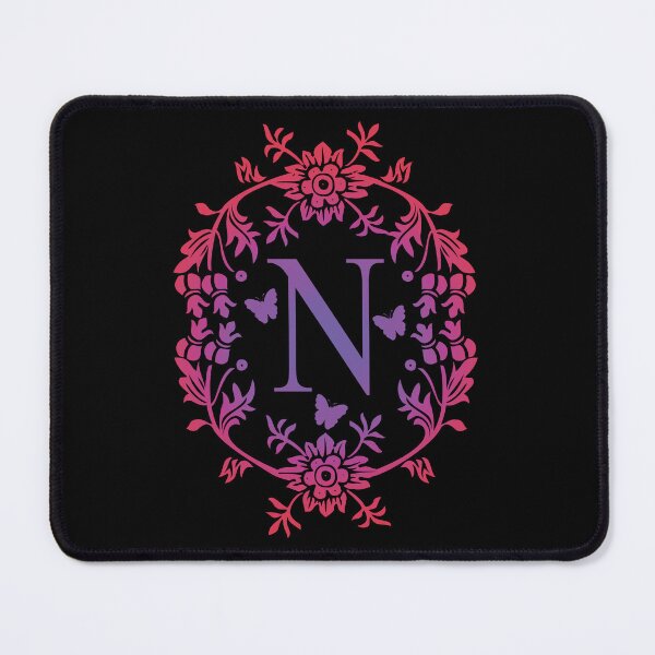 Item preview, Ornamental Letter N, Purple And Red Heart Butterfly, Monogram Initial  Ornament designed and sold by PROMEN Creativity.