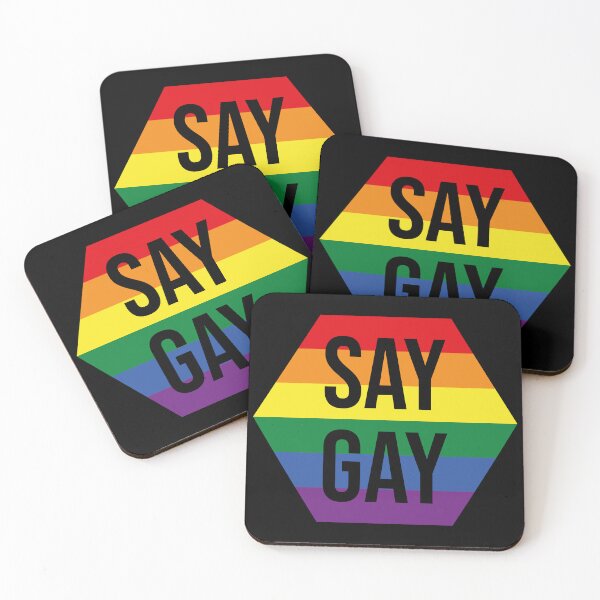 Item preview, Say Gay (Hexagon)  designed and sold by Texterns.